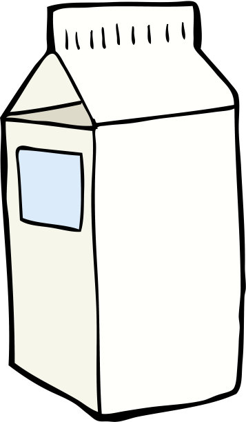 卡通牛奶盒图片下载