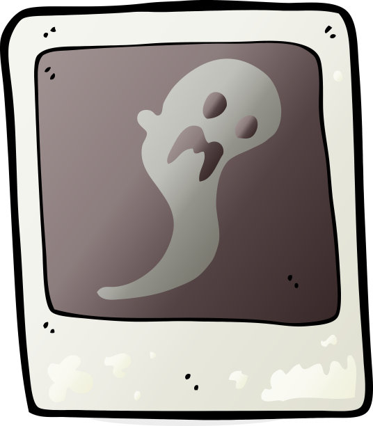 照片中的卡通幽灵图片下载