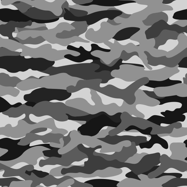 灰色军队图案。军事打印。军队打印。军事模式。图片下载
