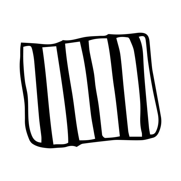 插图黑白枕头睡觉。图片下载