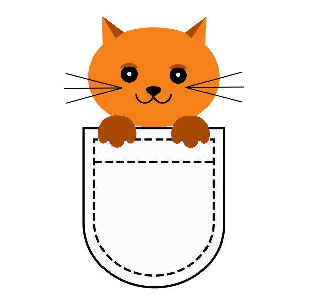 口袋里有只猫图片下载