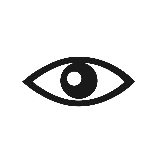 矢量插图，眼睛图标。平面设计。图片下载