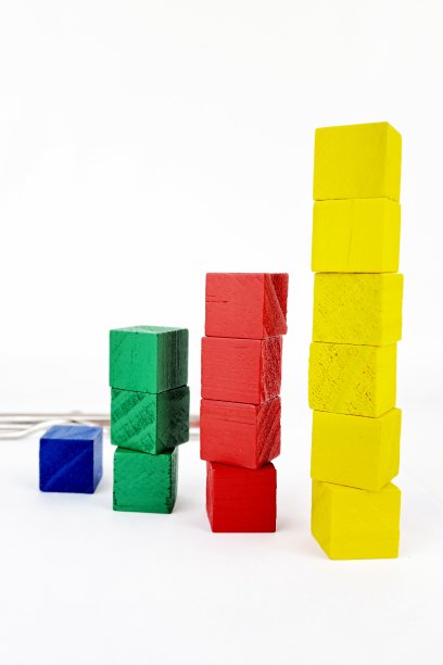 带有彩色立方体的抽象图形图片下载