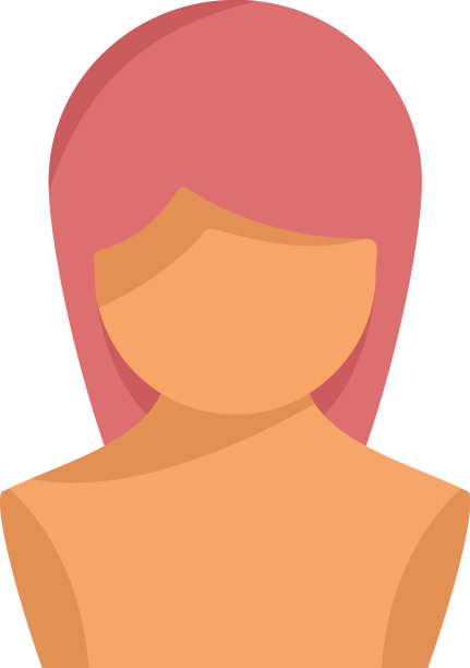 女孩假发图标平头头发图片下载