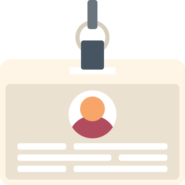 会议id卡图标平面照片徽章图片下载