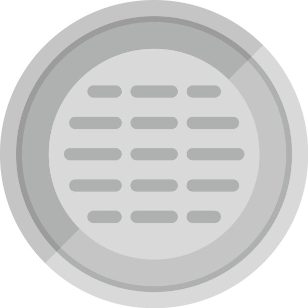 垃圾人孔图标平下水道盖图片下载