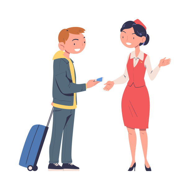 男子角色在机场门口拿着行李图片下载