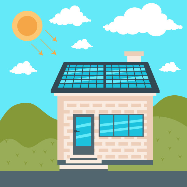 使用替代能源的现代住宅图片下载