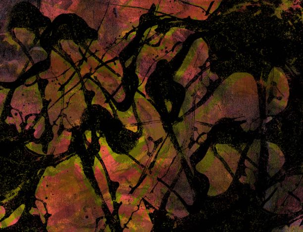 凌乱的棕黄色垃圾图案艺术图片下载