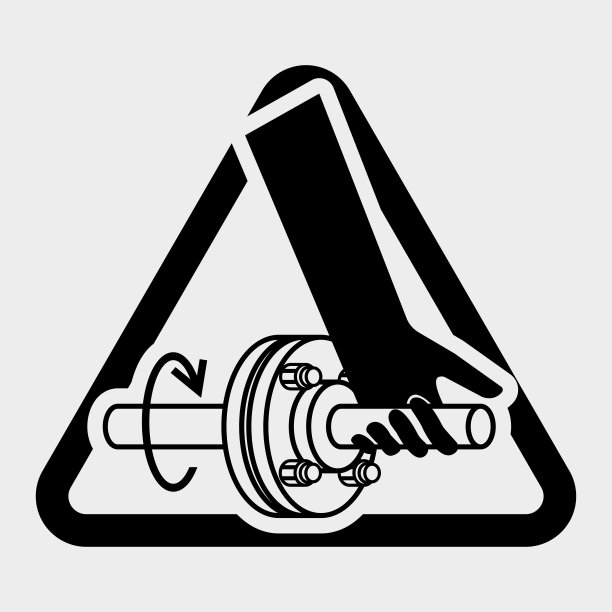 纠缠的手转轴符号符号隔离在白色背景，矢量插图EPS.10图片下载