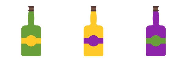 香槟在平面风格隔离图片下载