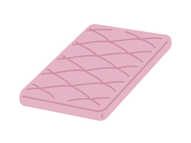粉红色床垫的插图。图片下载