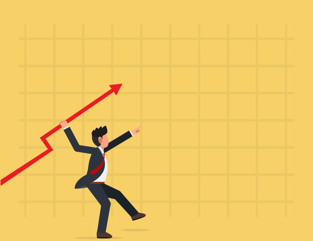 股市大涨，目标利润高。业务增长和改进图片下载