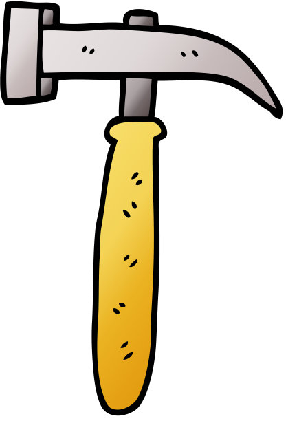 卡通涂鸦锤图片下载