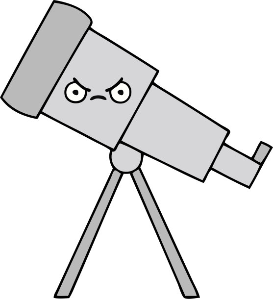 可爱的望远镜漫画图片下载
