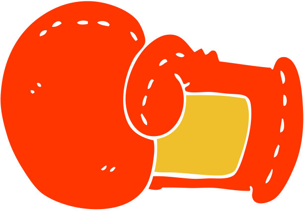 卡通涂鸦拳击手套图片下载