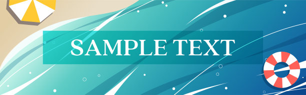 美丽的大海和沙滩的插图图片下载