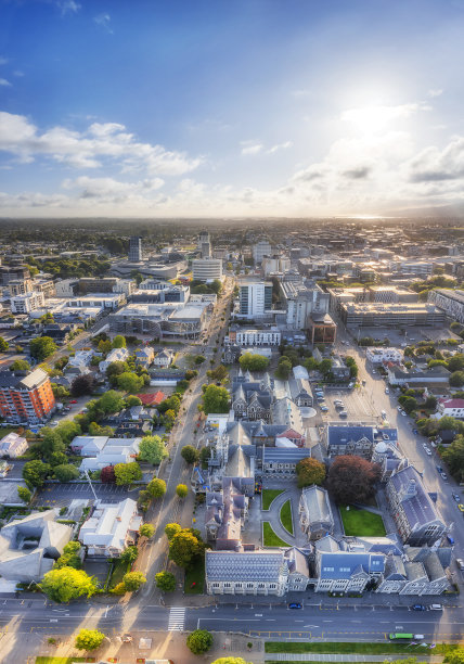 城市风光航拍视角图片下载