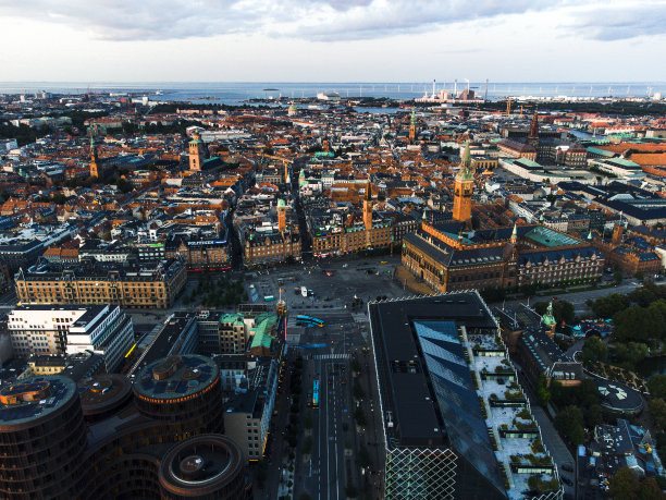 哥本哈根城市景观:市政厅图片下载