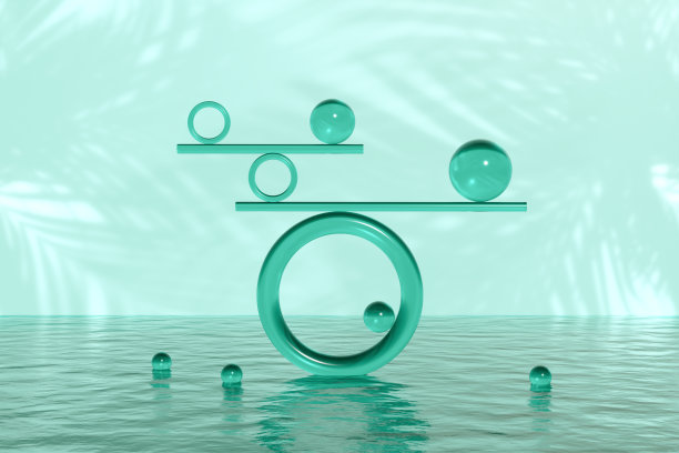 水上平衡板，团队合作，基本的商业背景。图片下载