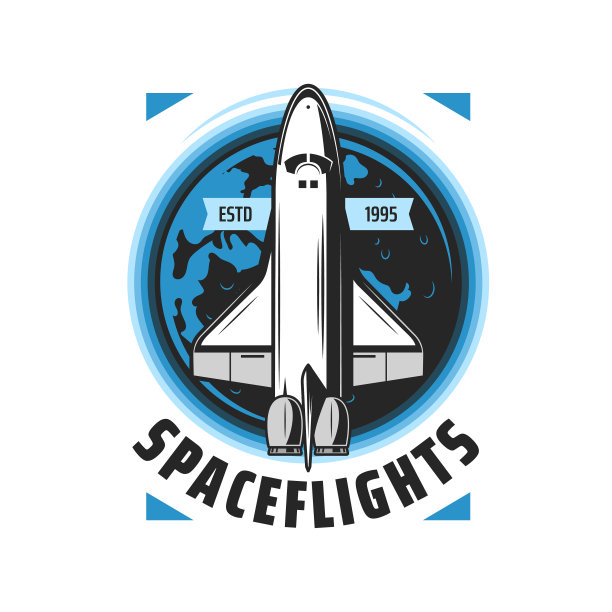 航天图标航天飞机和地球图片下载