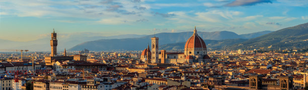 意大利佛罗伦萨全景城市景观图片下载