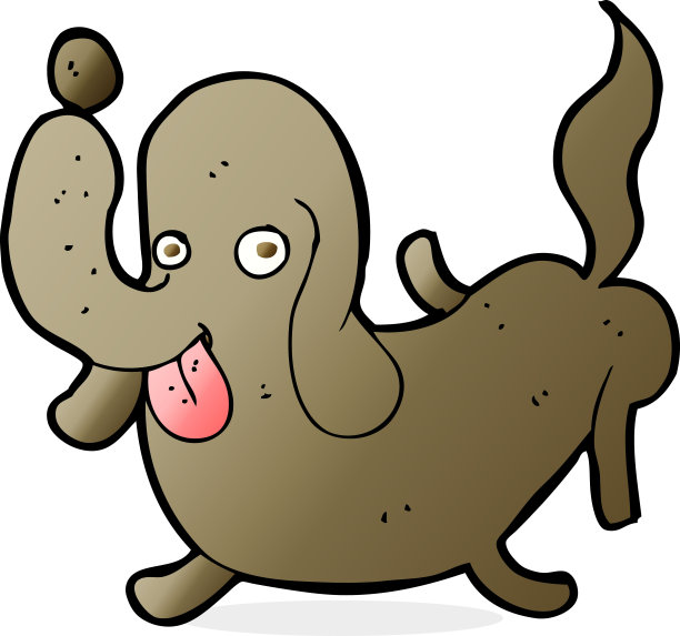 卡通狗伸出舌头图片下载