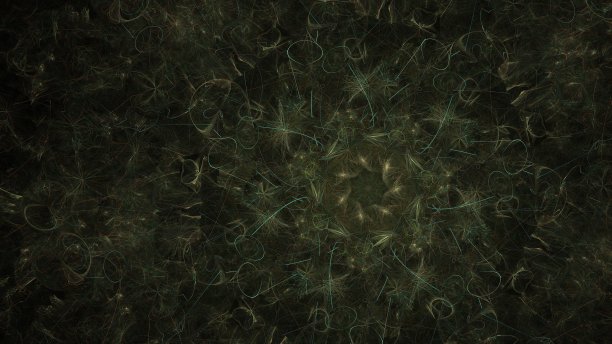 夜光现代抽象背景，分形世界。用于设计的数字空间。圆形和线条。三维渲染图片下载