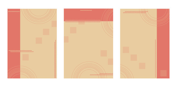 几何海报集。模板横幅，海报，传单。设计背景矢量几何。一套几何图案。图片下载