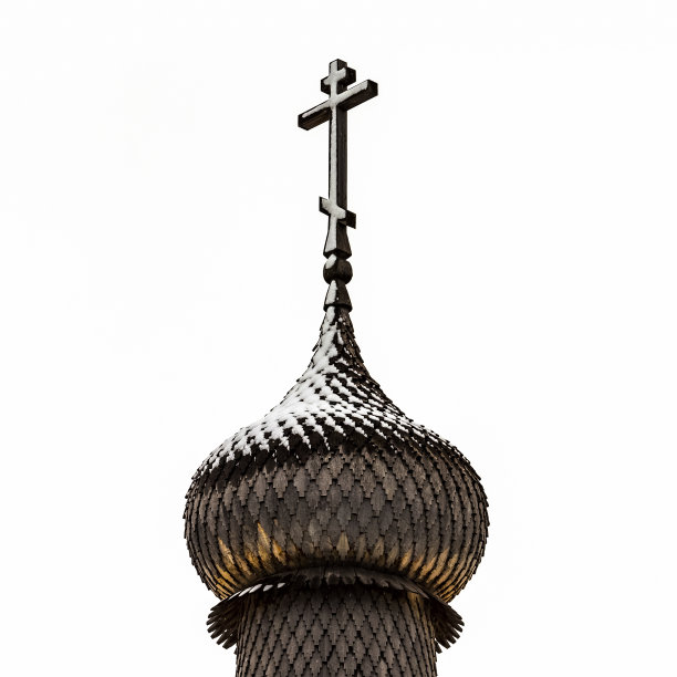 教堂的木质圆顶图片下载