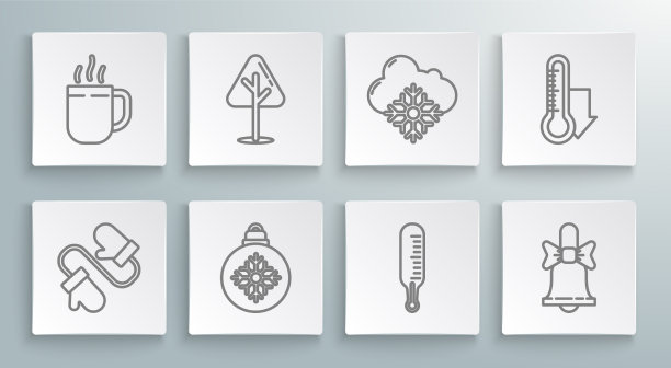 套线针织圣诞连指手套图片下载