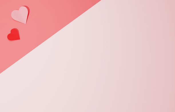 可爱而简单的心形背景插图图片下载