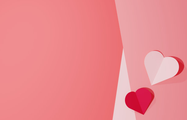 可爱而简单的心形背景插图图片下载