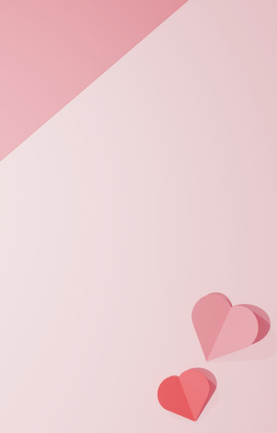可爱而简单的心形背景插图图片下载