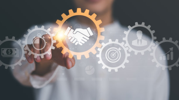 团队合作理念，合作精神，公司友谊，业务团队合作成功，对同一战略和目标的信心，图片下载