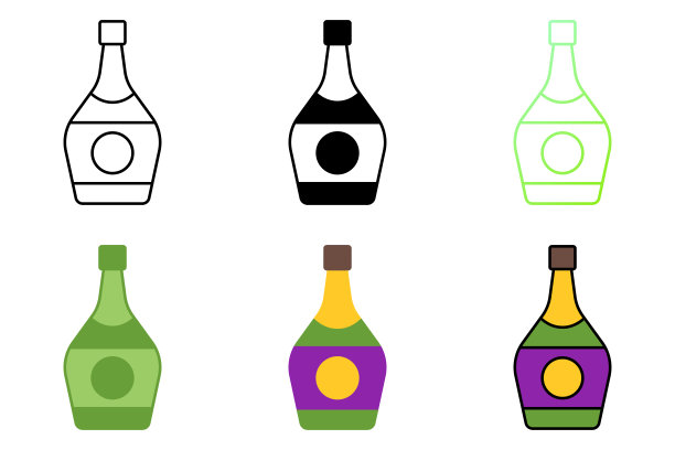 香槟在平面风格隔离图片下载