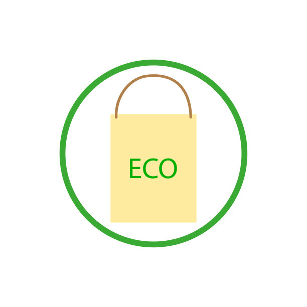 环保购物袋。矢量插图。图片下载