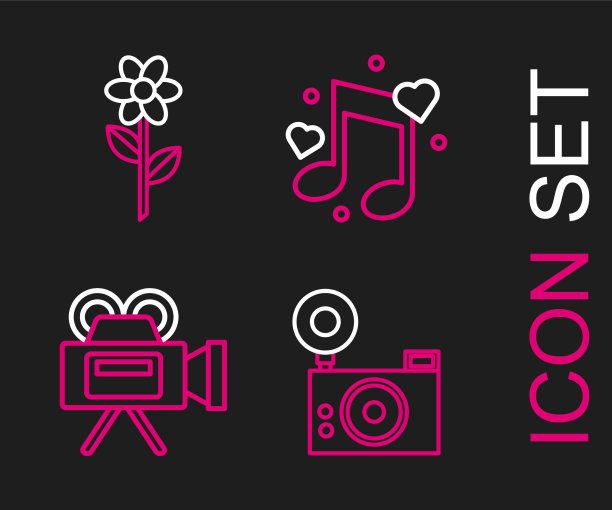 集线摄影相机电影音乐音符音色图片下载