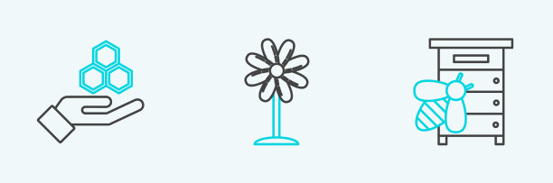 设置线蜂箱为蜜蜂蜂巢和手图片下载