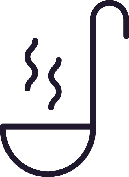 厨房和烹饪概念。向量符号用黑色细线画出来。可编辑的中风。钢包的线条图标图片下载