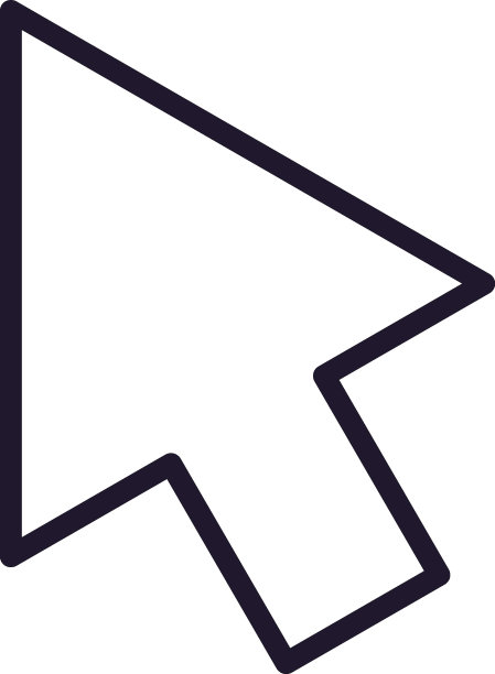界面概念。线条风格矢量标志。广告和UI的独立可编辑笔触。光标的矢量线条图标图片下载