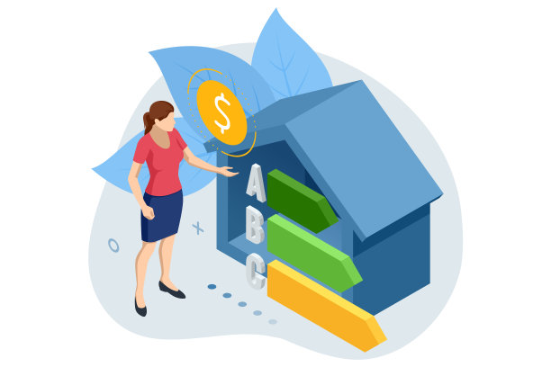 等距在线账单支付。家庭公用事业账单支付服务概念。煤气，水，电供应。节约能源，支付水电费图片下载