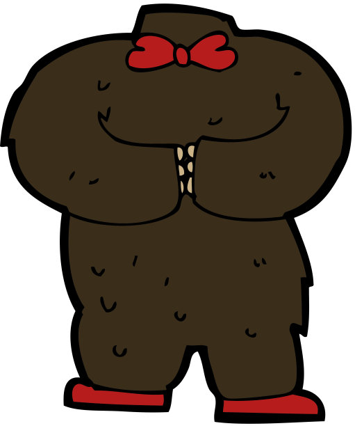 卡通泰迪熊身体(混搭或添加自己的照片)图片下载