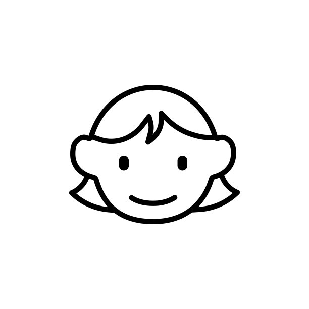 女孩线图标。男人，女孩，女儿，孙女，女孩，姐妹，朋友，学生，学生，头发，年龄，发型，情绪，快乐。人的概念。矢量黑线图标在白色背景图片下载