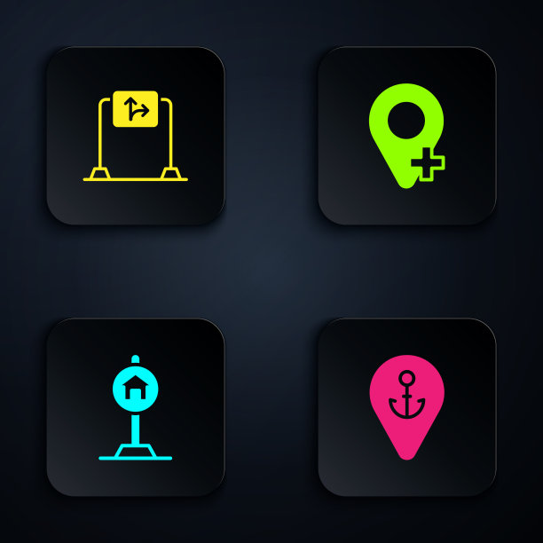 设置位置与锚路交通标志酒店图片下载