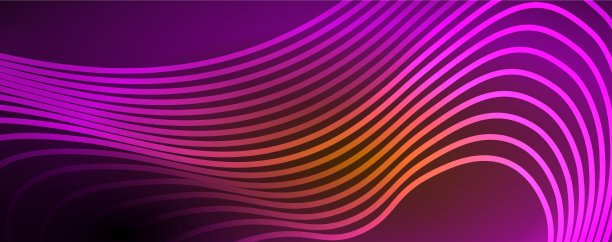 高科技霓虹灯波线动态电动运动图片下载