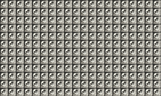 大水彩几何瓷砖图案图片下载