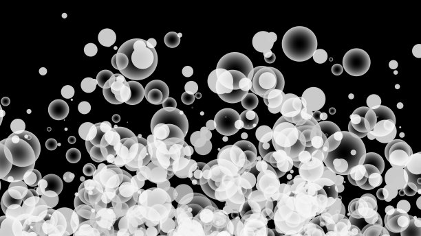 气泡泡沫颗粒效果图形抽象背景图片下载