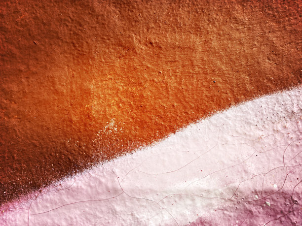 用橙色、粉色和红色粉刷墙壁图片下载