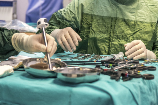 肥胖手术、胃分流手术手术器械台面及器械图片下载